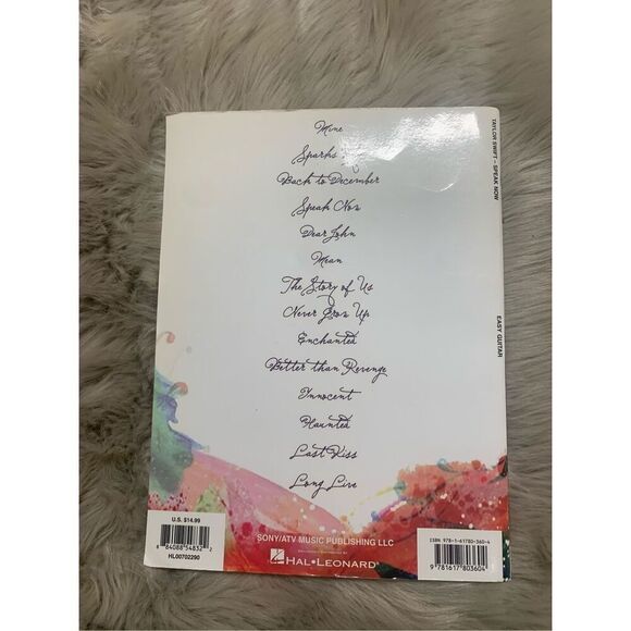 Taylor Swift Speak Now Guitar Book - Picture 2 of 4